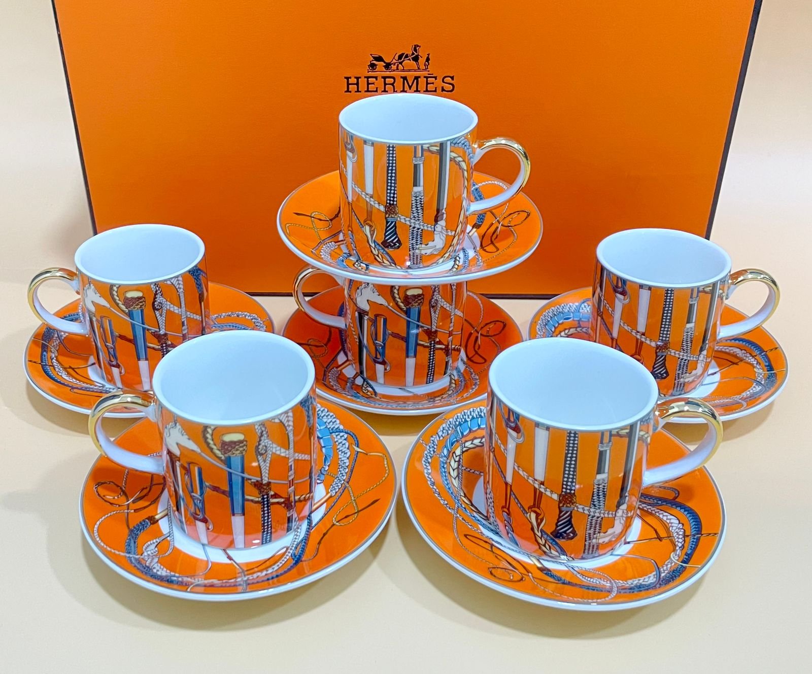 Turkish coffee from Hermes Orange color - Image 3 of 3